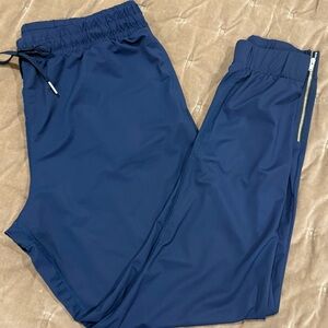 Zyia Active Navy Everywhere Zipper Joggers